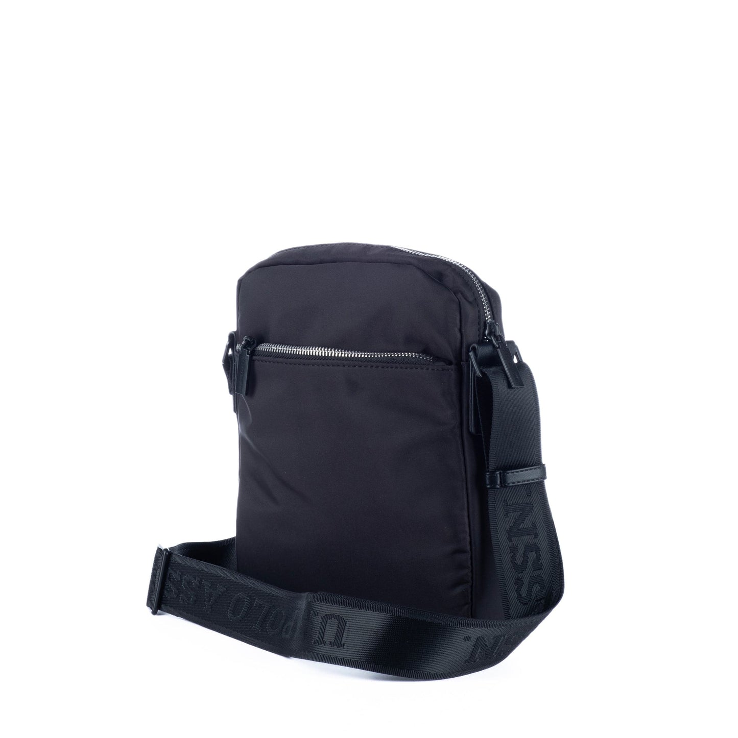 Bolsa Tiracolo Homem US Polo em Tecido Preto com Alça Ajustável