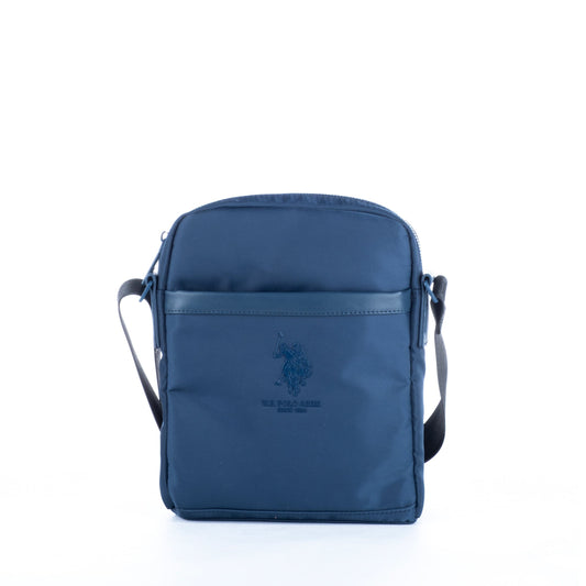 Bolsa Tiracolo Homem US Polo em Tecido Azul com Alça Ajustável