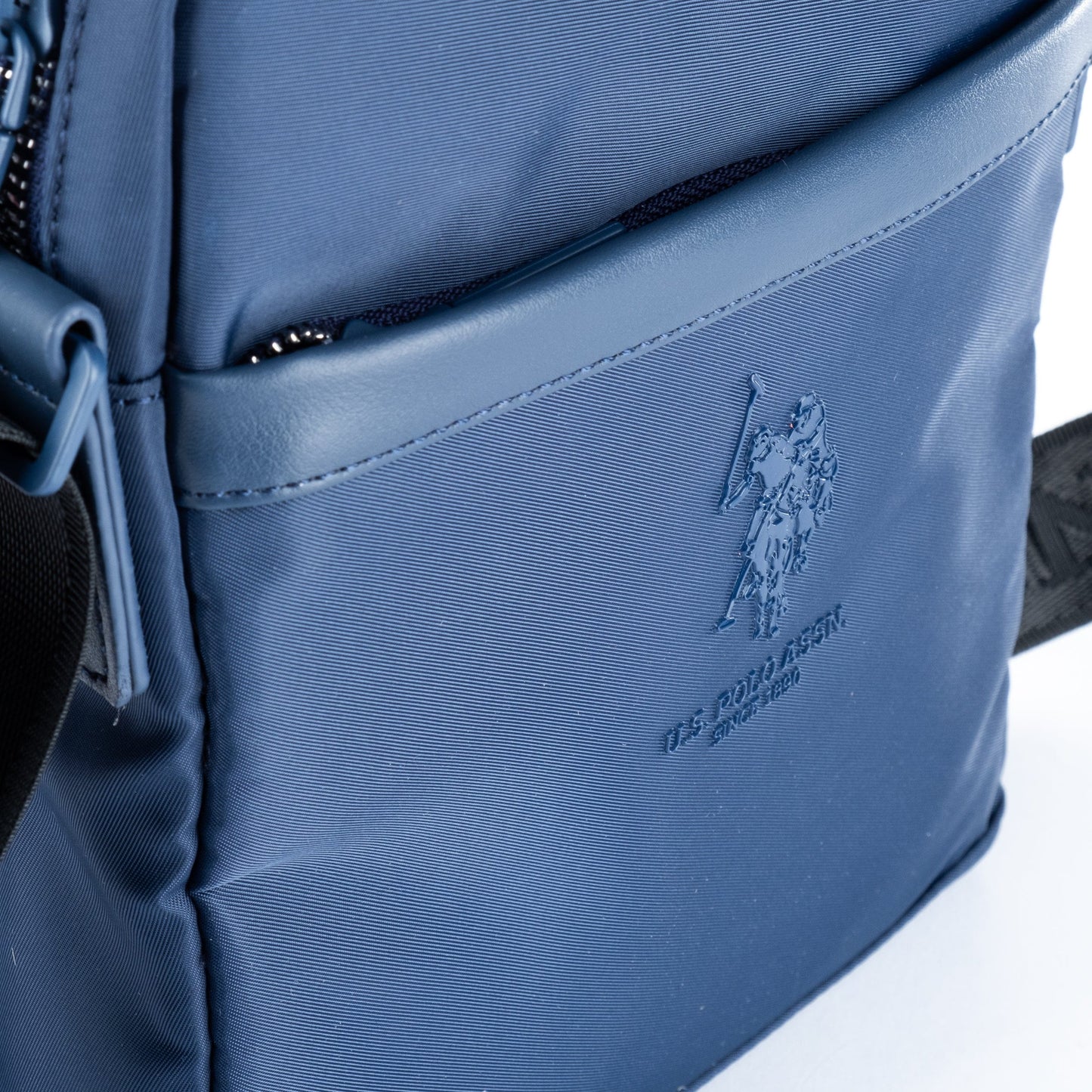 Bolsa Tiracolo Homem US Polo em Tecido Azul com Alça Ajustável