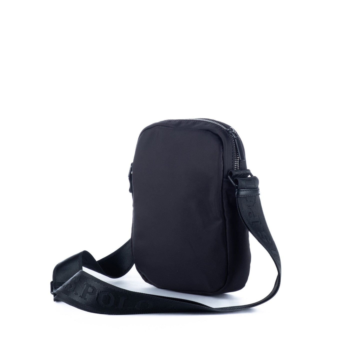Bolsa Tiracolo Homem US Polo em Tecido Preto Compacta e Funcional