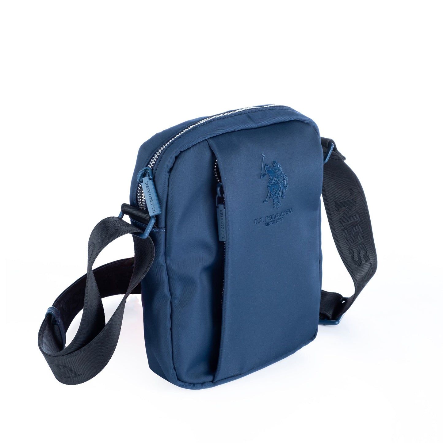 Bolsa Tiracolo Homem US Polo em Tecido Azul com Alça Ajustável