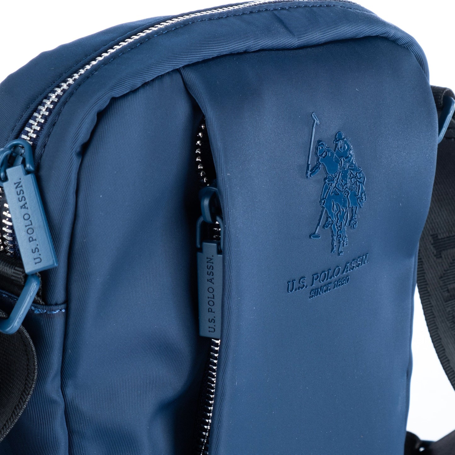 Bolsa Tiracolo Homem US Polo em Tecido Azul com Alça Ajustável