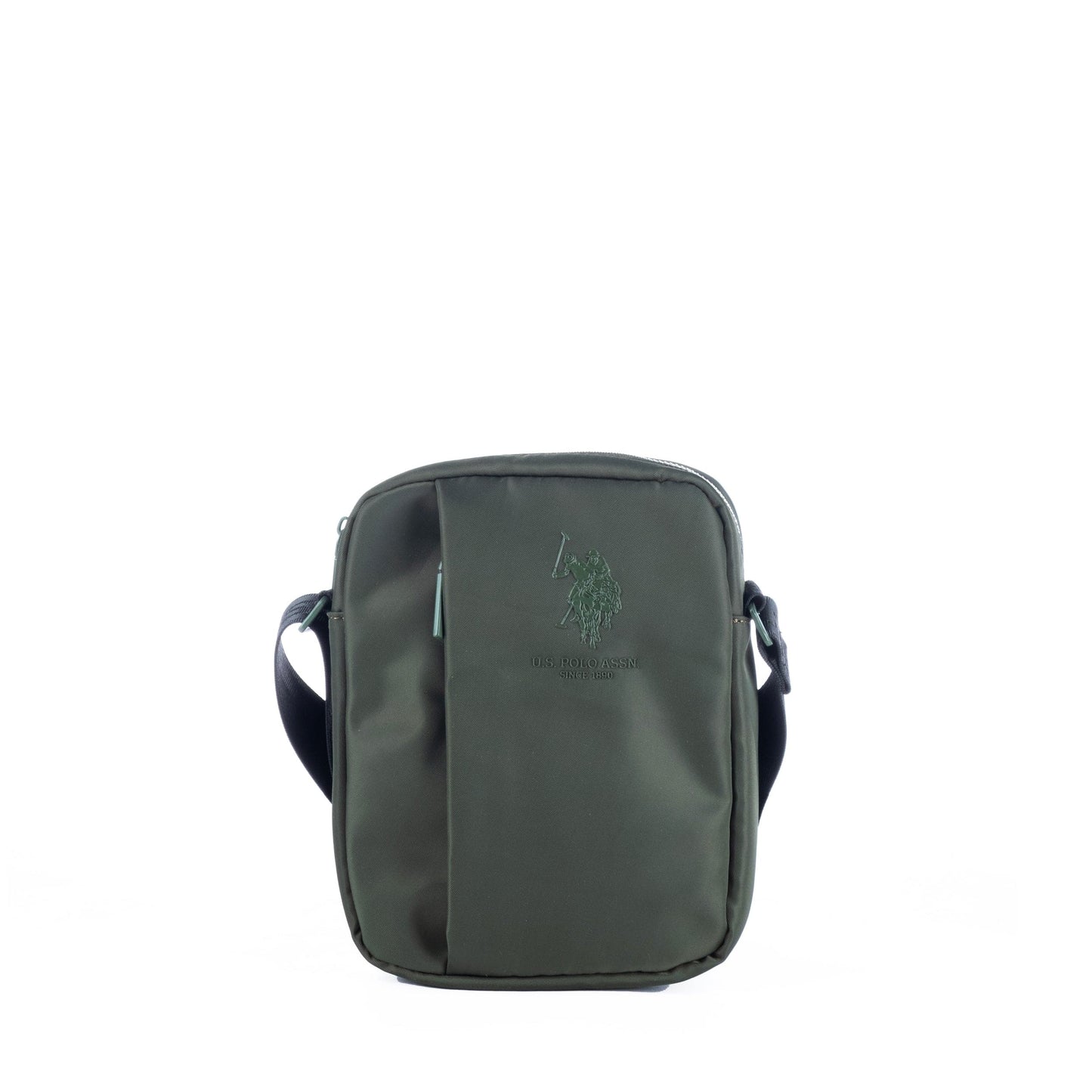 Bolsa Tiracolo Homem US Polo em Tecido Verde com Alça Ajustável