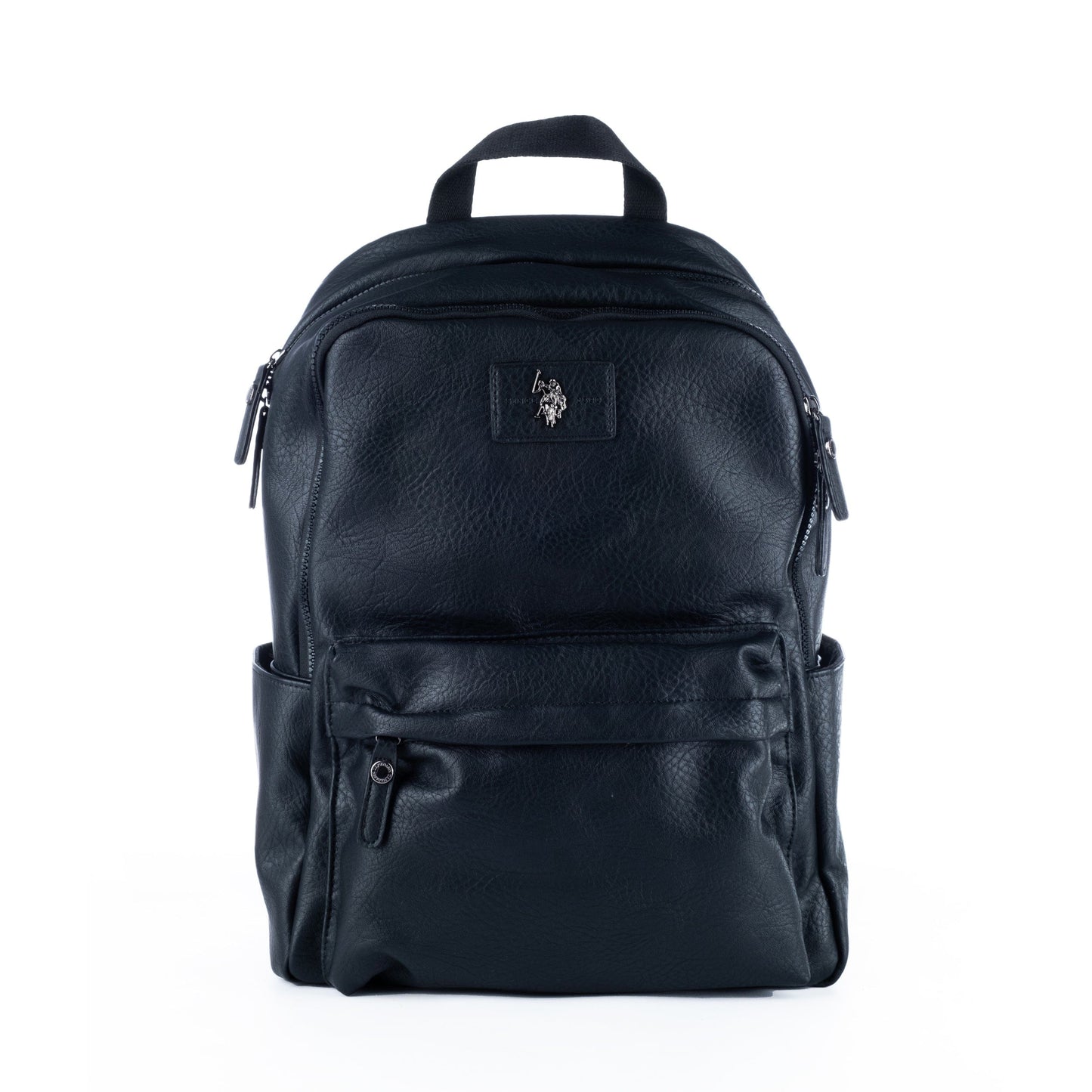Mochila Unissexo US Polo em Pele Preta