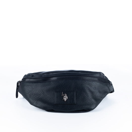 Bolsa Cintura Unissexo US Polo em Pele Preta