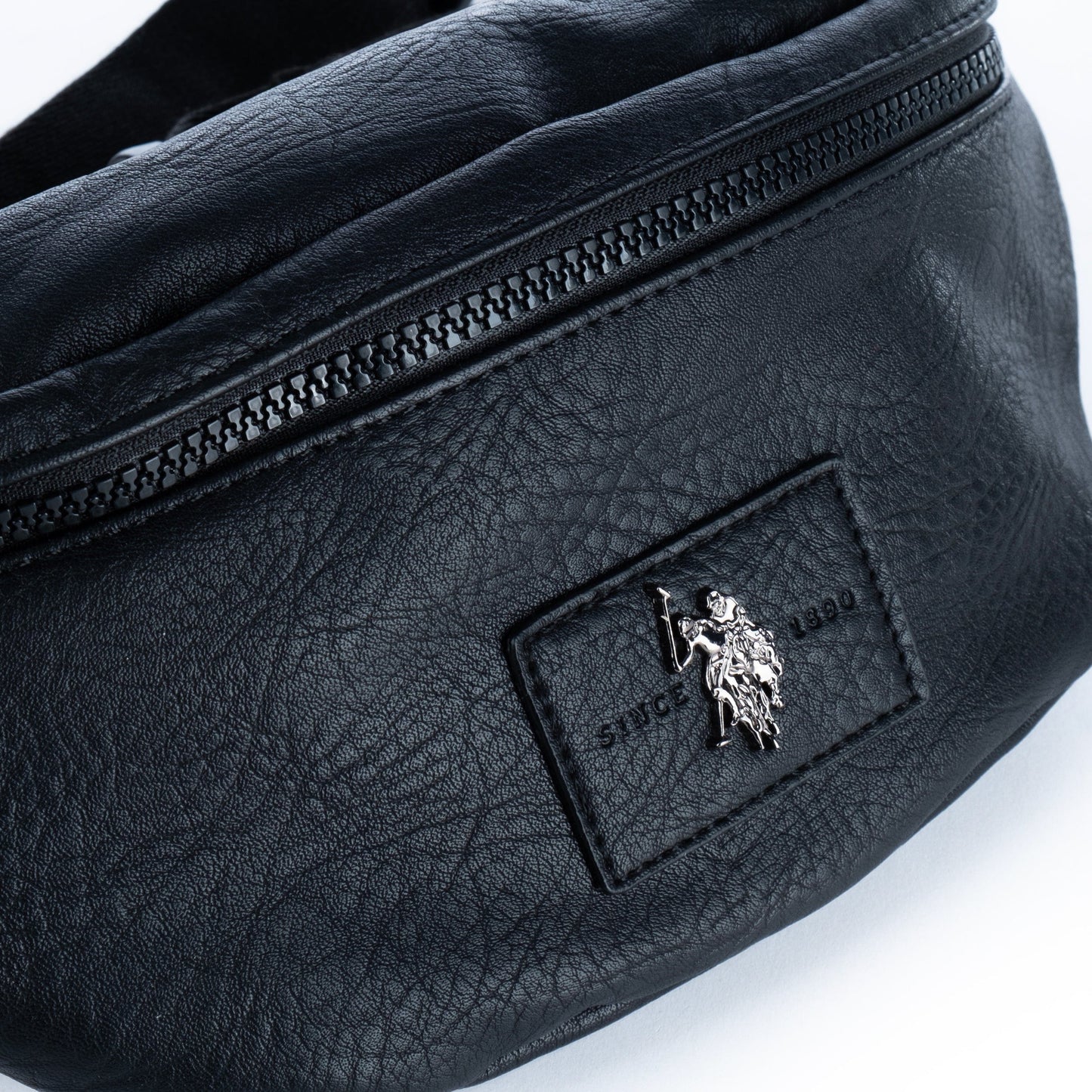 Bolsa Cintura Unissexo US Polo em Pele Preta