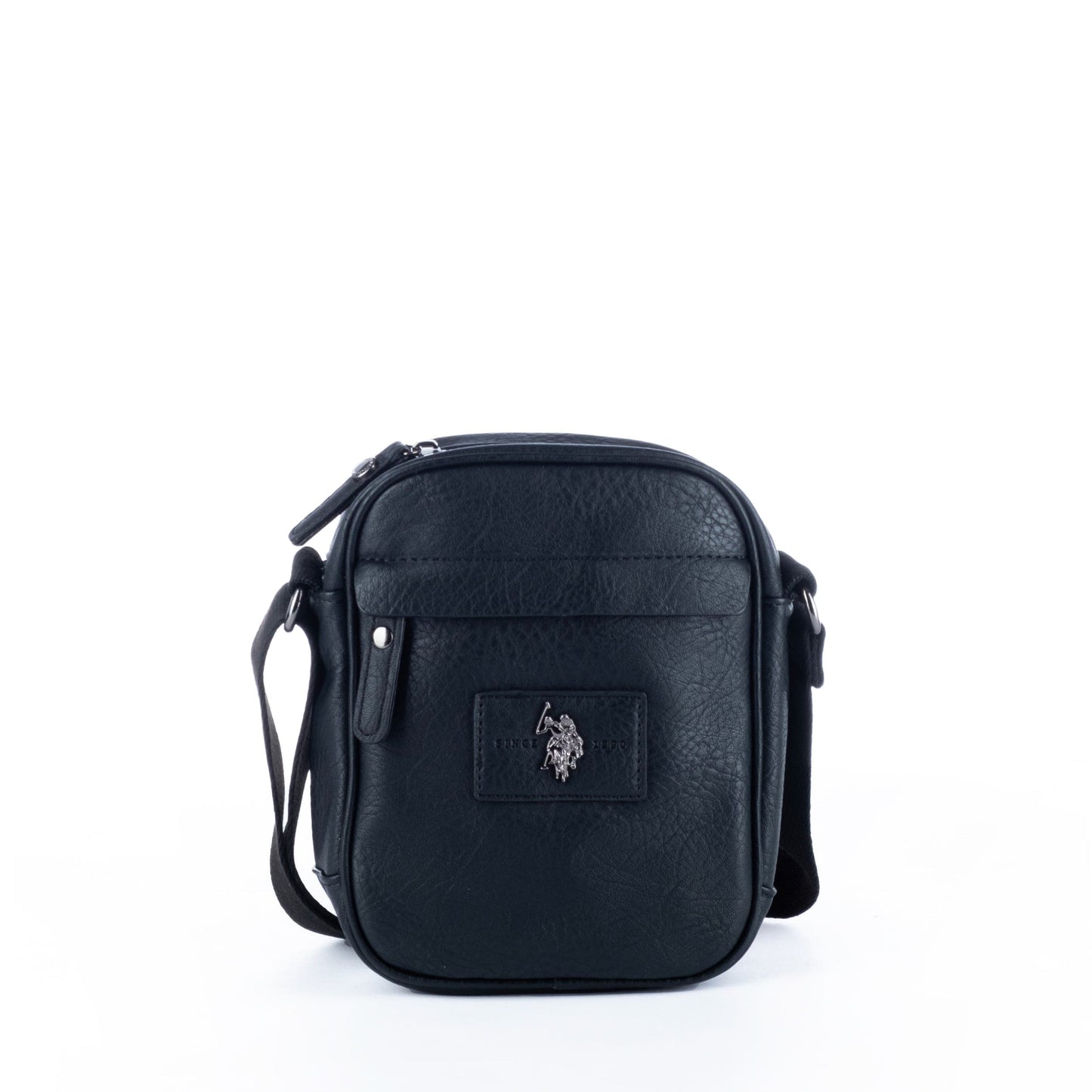 Bolsa Tiracolo Homem US Polo em Pele Preta