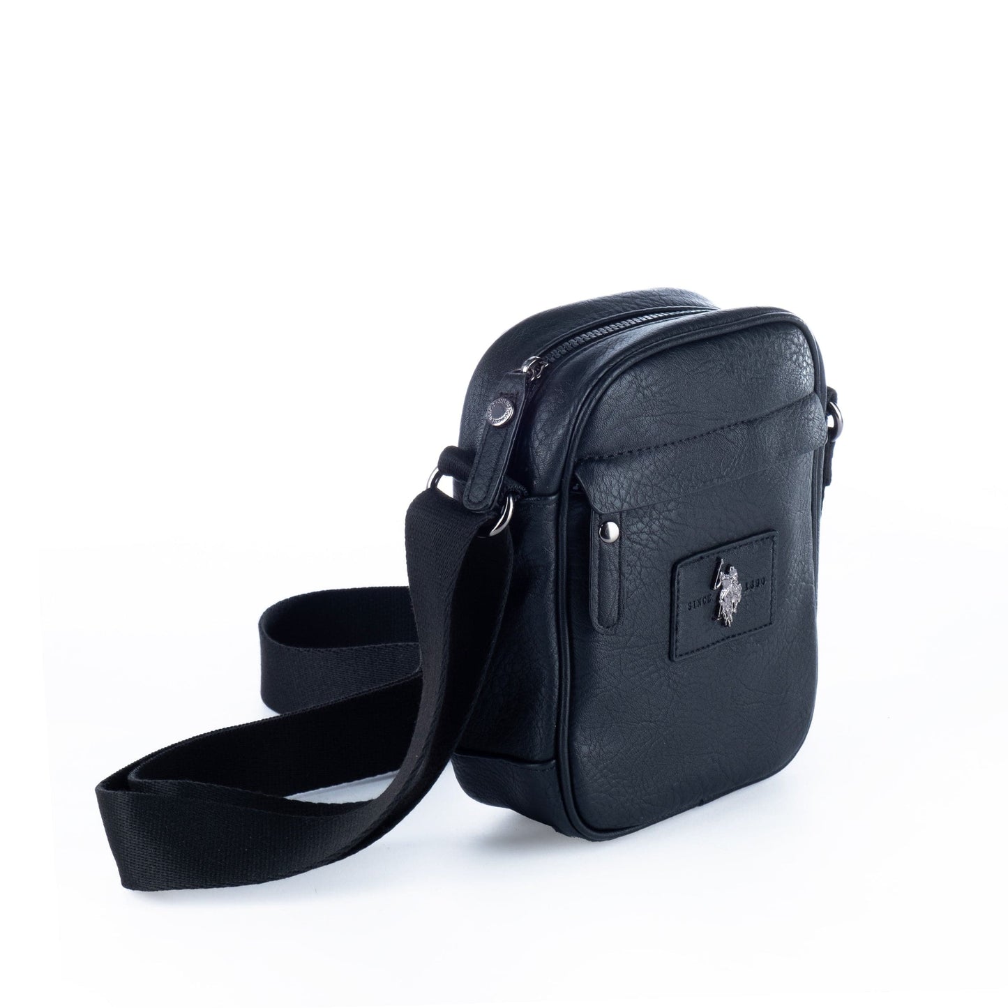 Bolsa Tiracolo Homem US Polo em Pele Preta