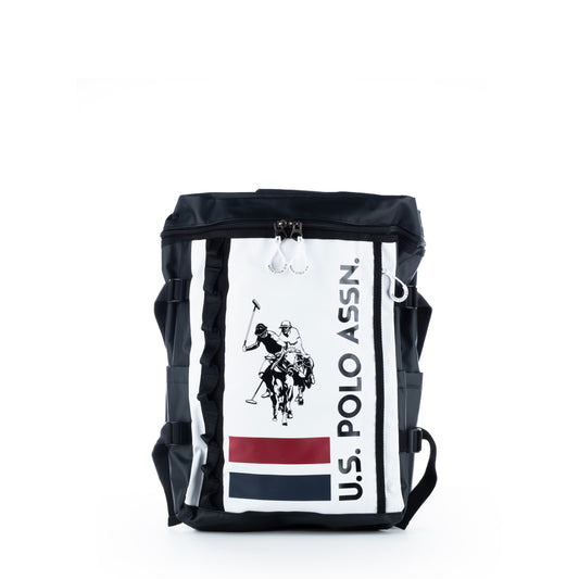 Mochila Homem Us Polo Preta com Estampa Clássica