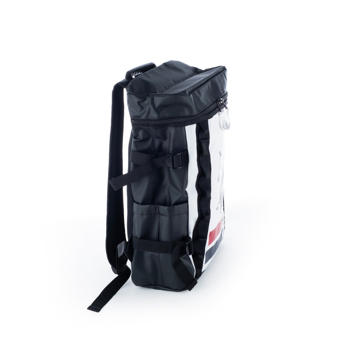Mochila Homem Us Polo Preta com Estampa Clássica