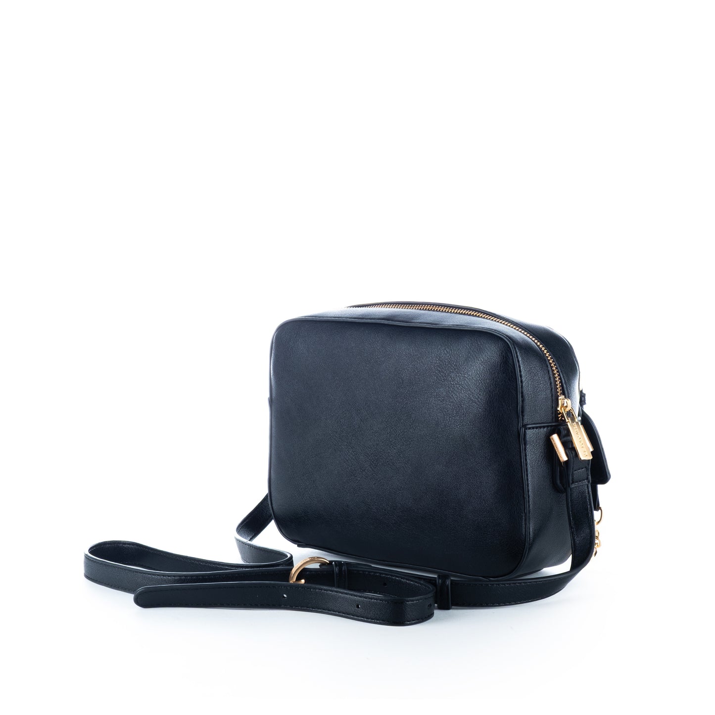 Bolsa Tiracolo Mulher Us Polo Preta com Detalhes Dourados