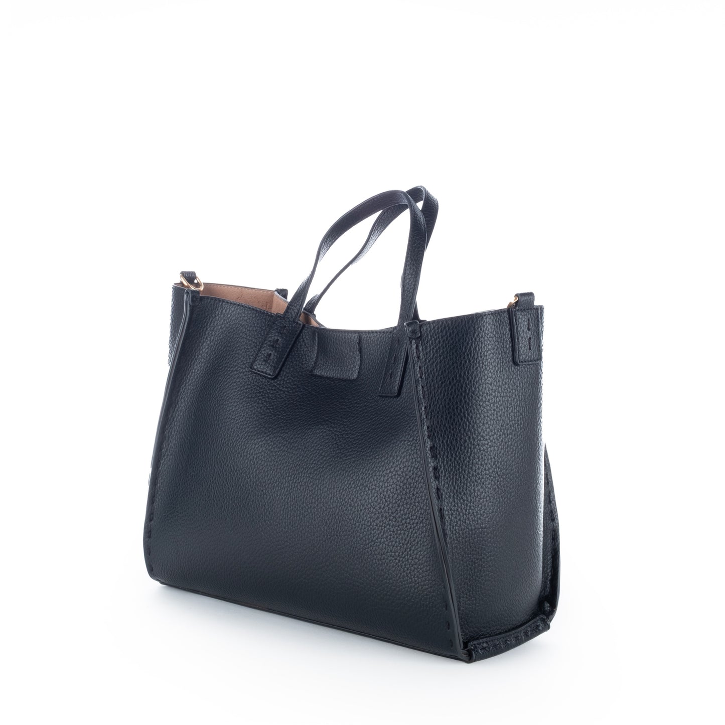 Bolsa Tote US Polo Preta com Detalhes Dourados