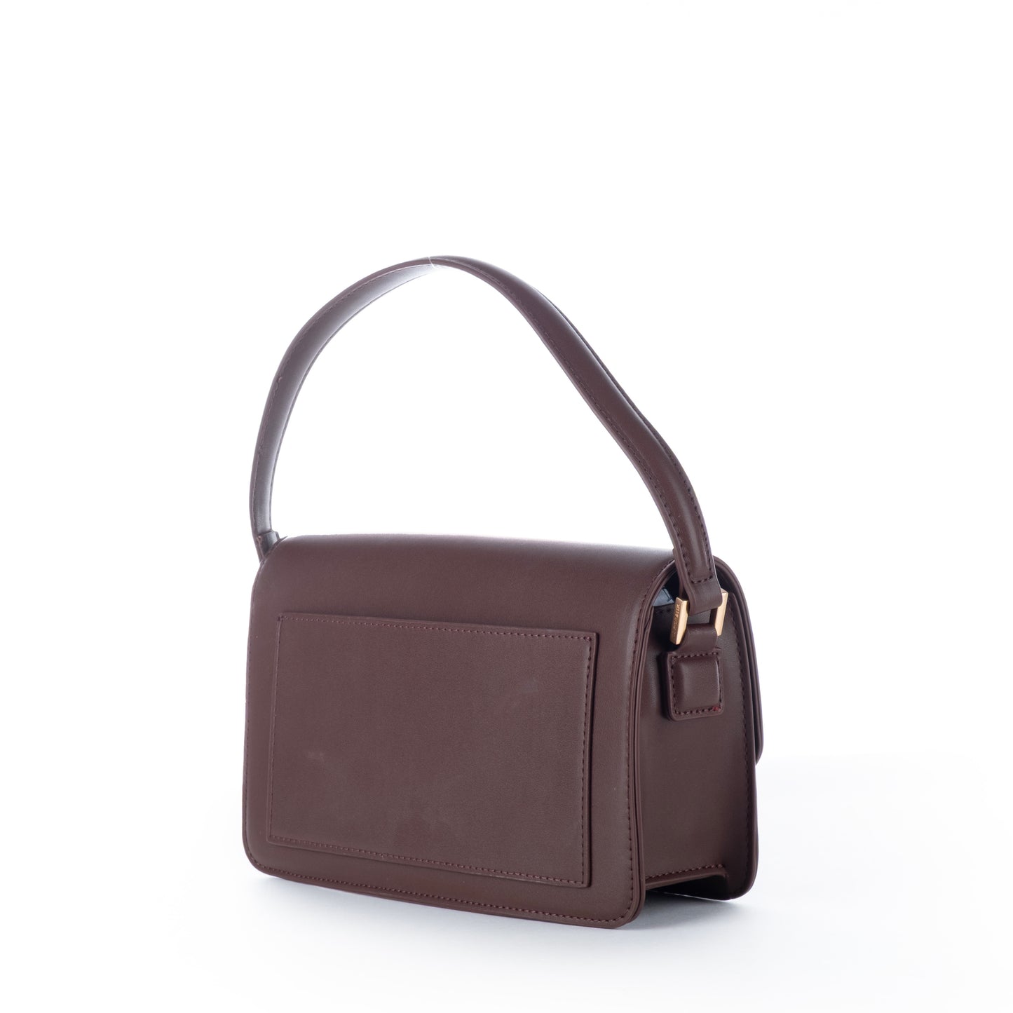 Bolsa de Ombro Us Polo Marrom com Detalhes Dourados