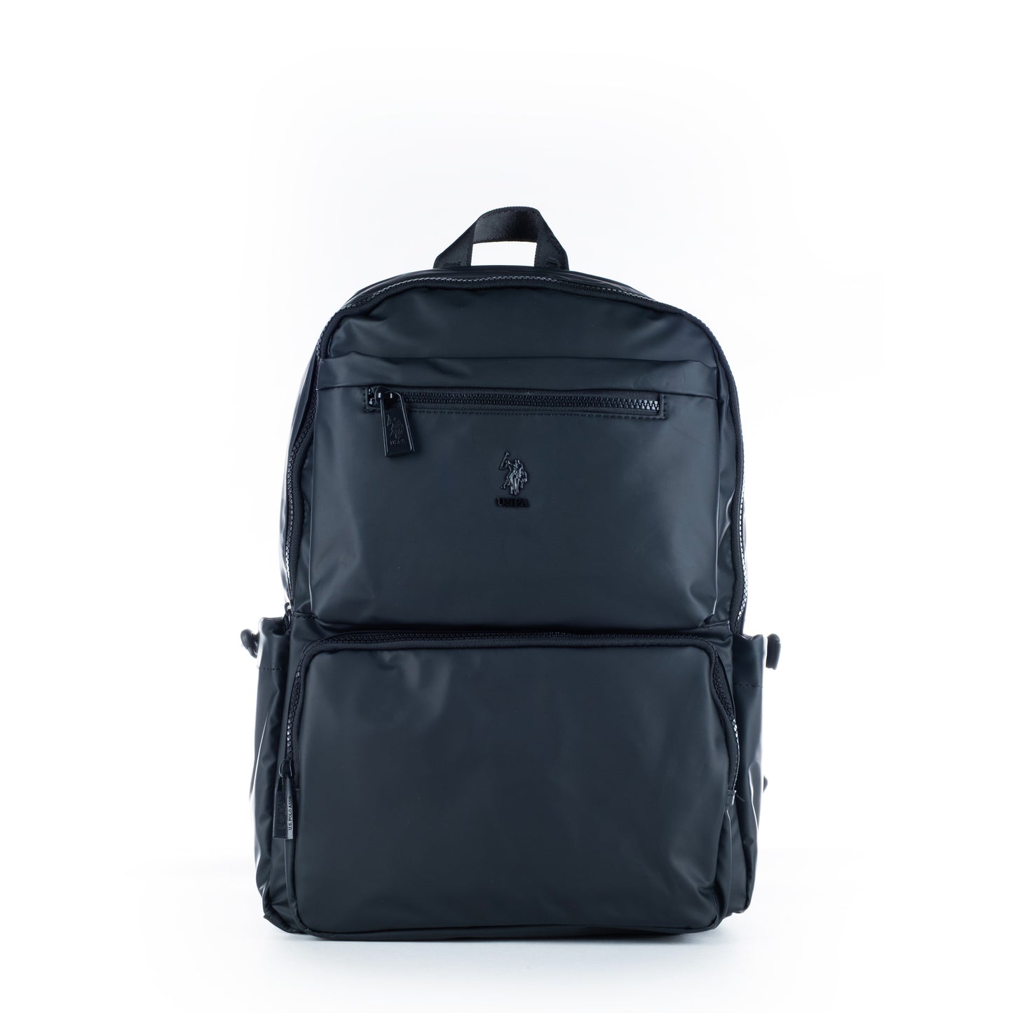 Mochila Homem U.S. Polo Assn. Preta com Bolsos Frontais e Fechos de Correr