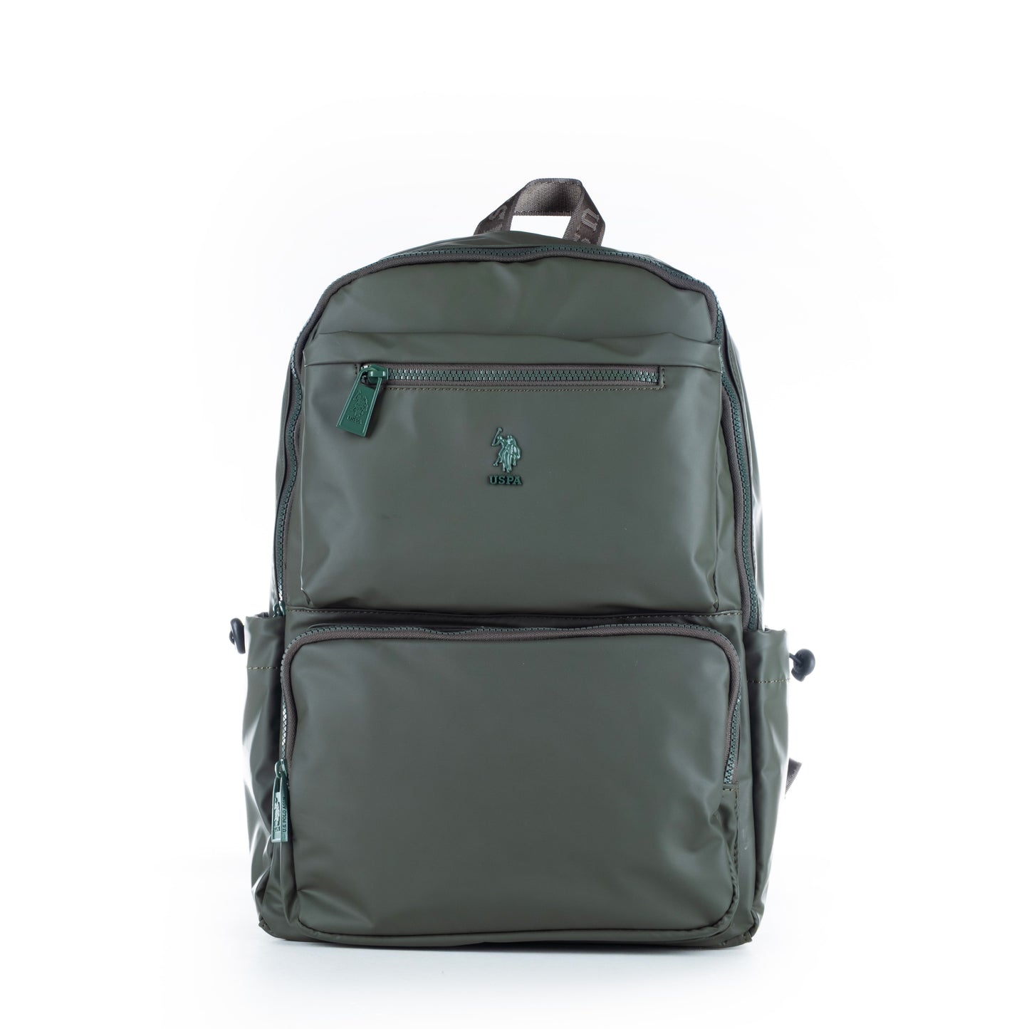 Mochila Homem U.S. Polo Assn. Verde com Bolsos Frontais e Fechos de Correr