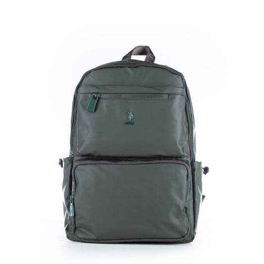 Mochila Homem U.S. Polo Assn. Verde com Bolsos Frontais e Fechos de Correr