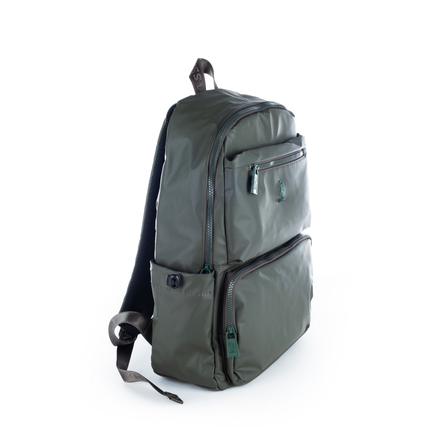 Mochila Homem U.S. Polo Assn. Verde com Bolsos Frontais e Fechos de Correr
