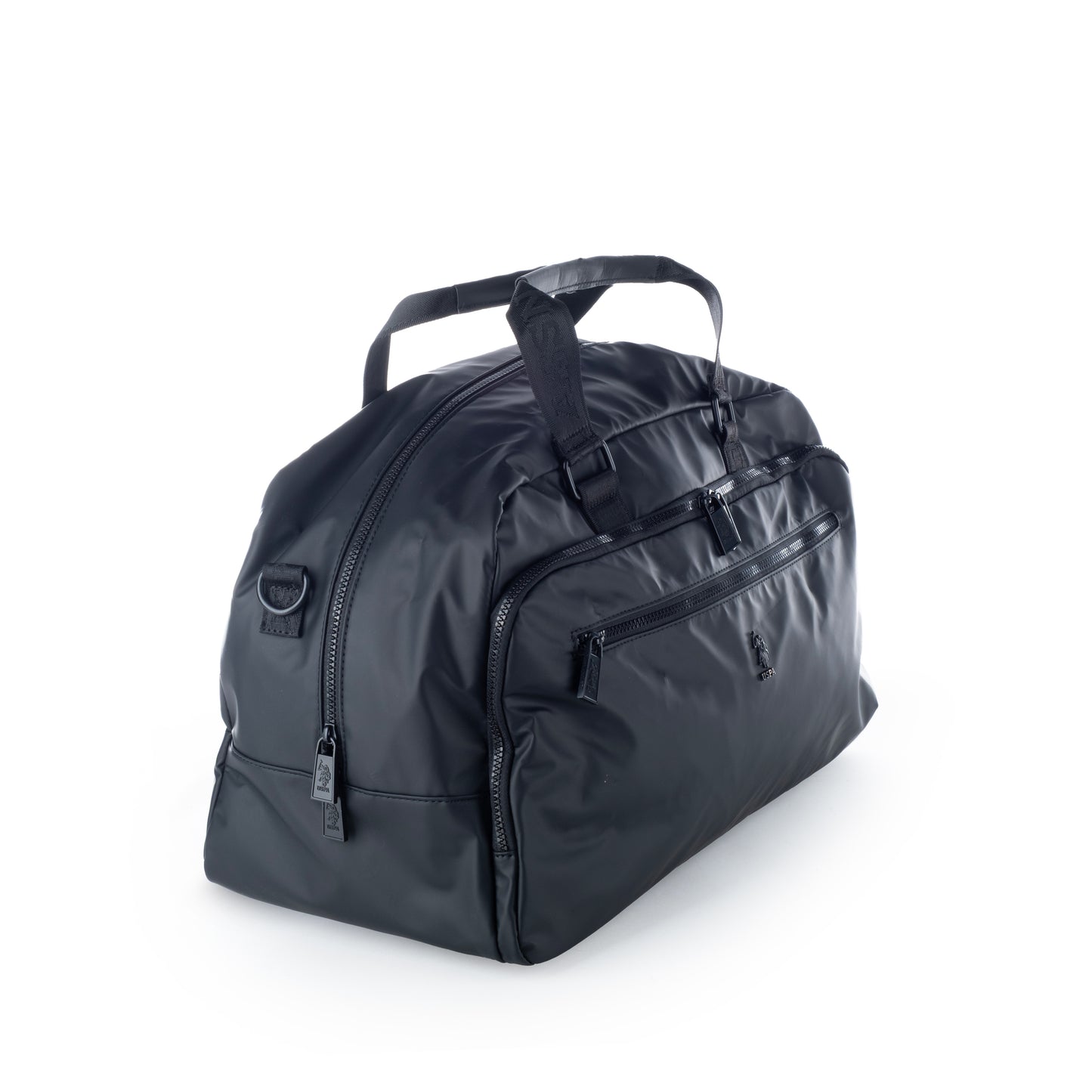 Masculino Saco US Polo Preto com Detalhes Modernos