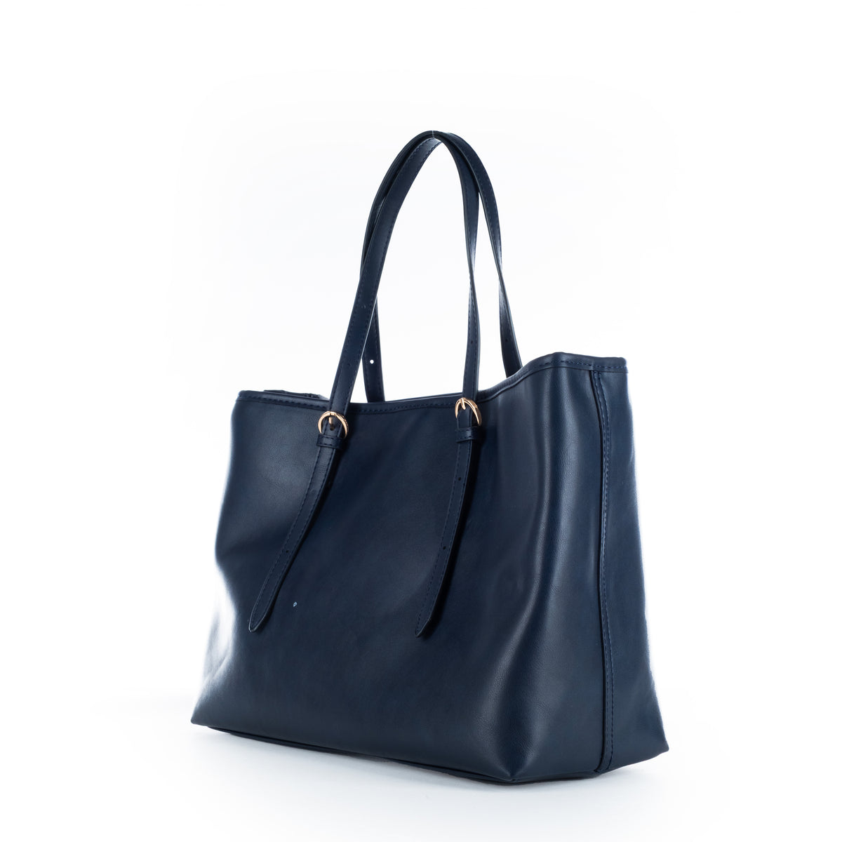 Bolsa Tote U.S. Polo Assn. Azul Marinho com Alças Ajustáveis e Detalhes Dourados
