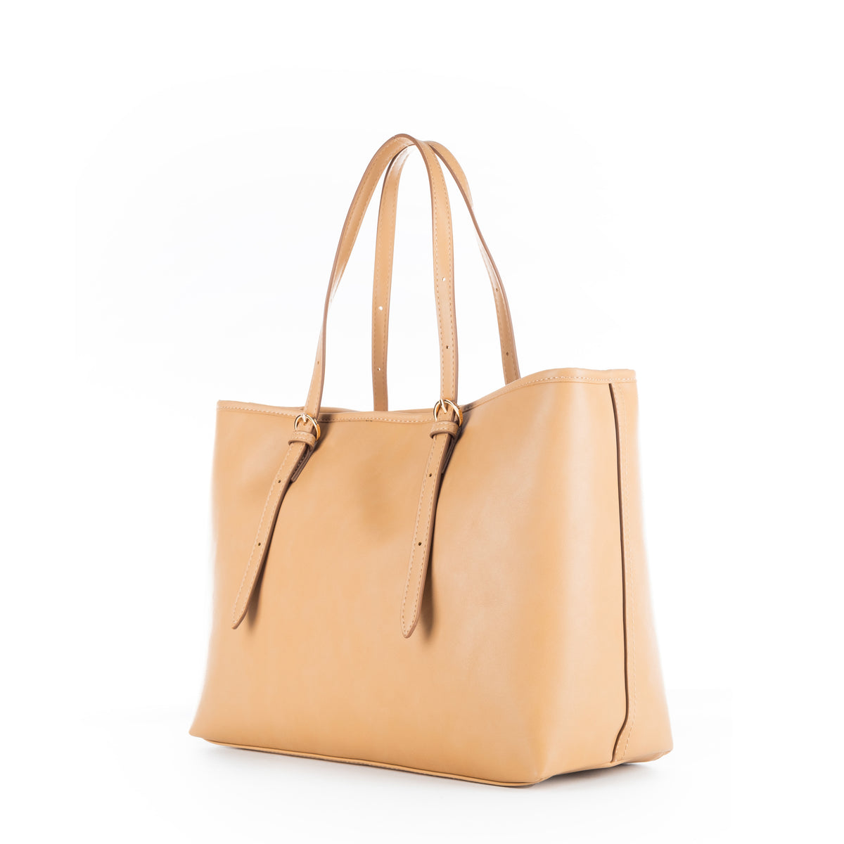 Bolsa Tote U.S. Polo Assn. Bege com Alças Ajustáveis e Detalhes Dourados