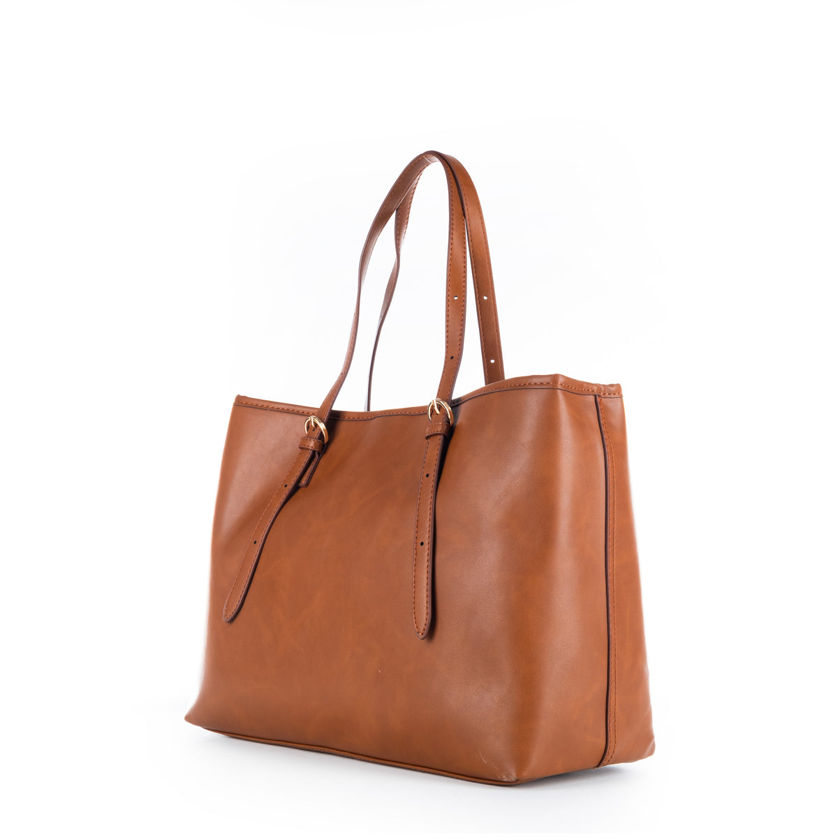Bolsa Tote U.S. Polo Assn. Castanha com Alças Ajustáveis e Detalhes Dourados
