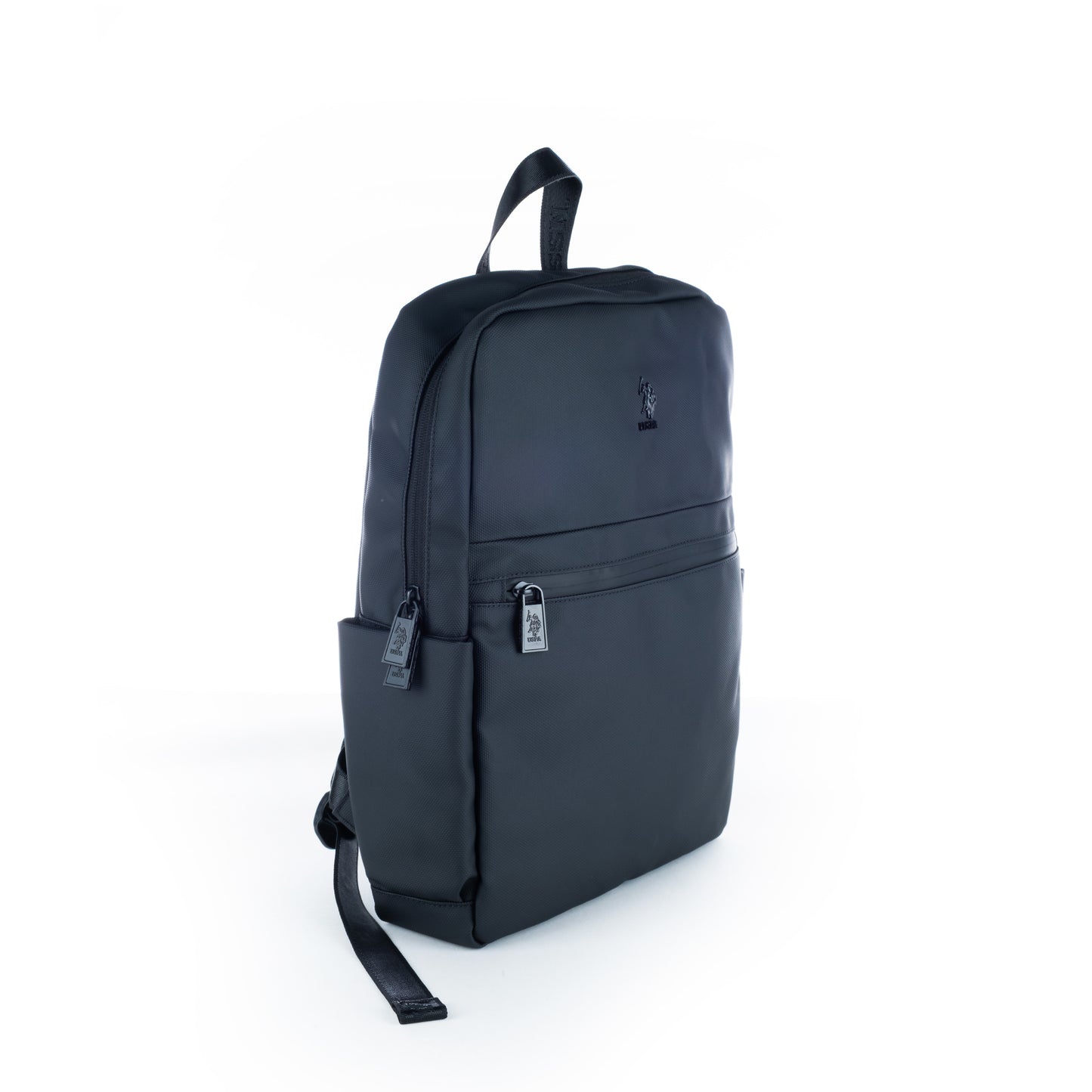 Mochila Homem U.S. Polo Assn. Preta com Bolso Frontal e Fecho de Correr