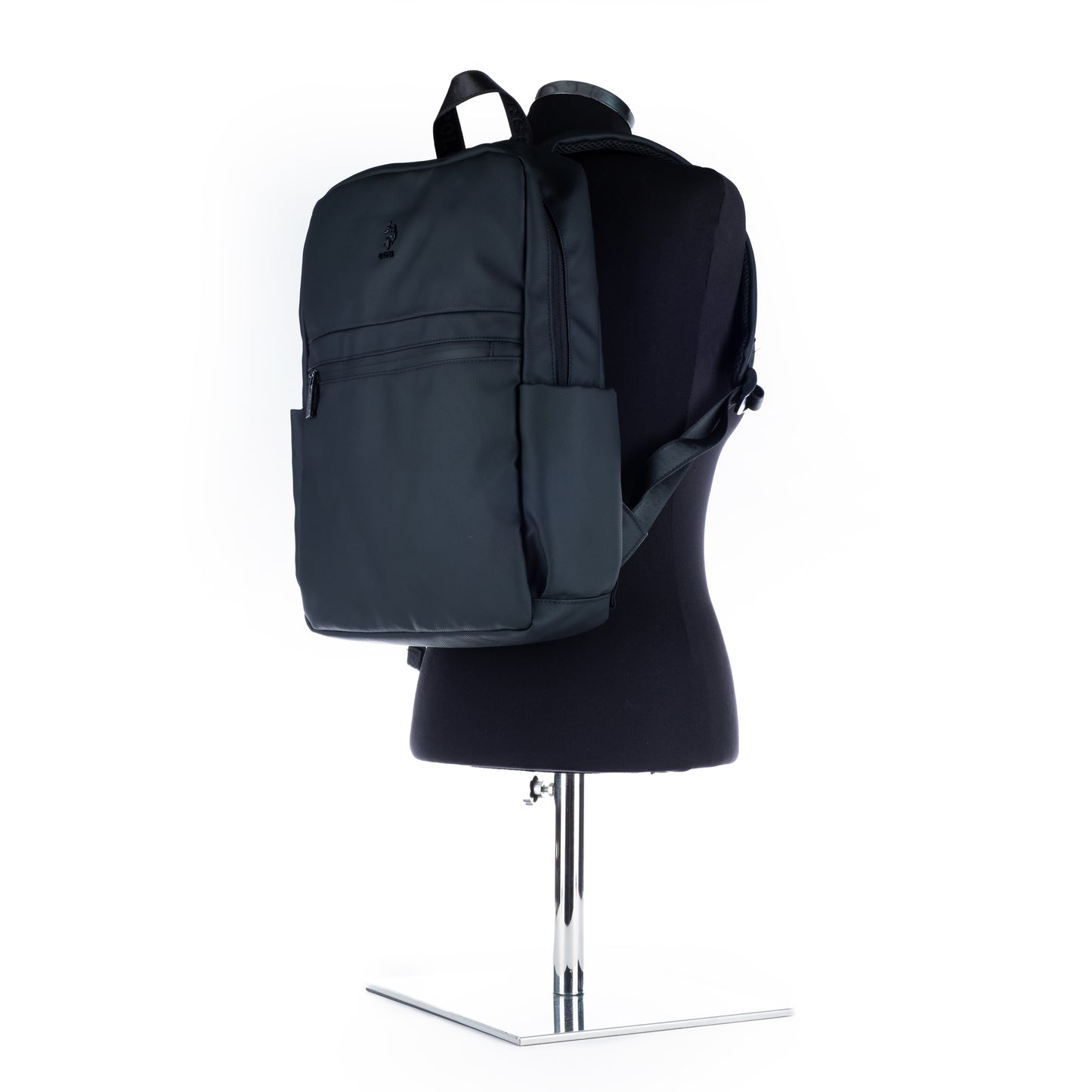 Mochila Homem U.S. Polo Assn. Preta com Bolso Frontal e Fecho de Correr