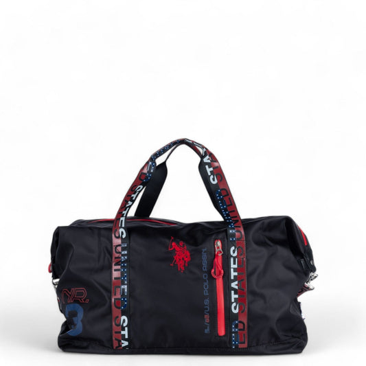 Mochila Unissexo US Polo Preta com Alças Personalizadas