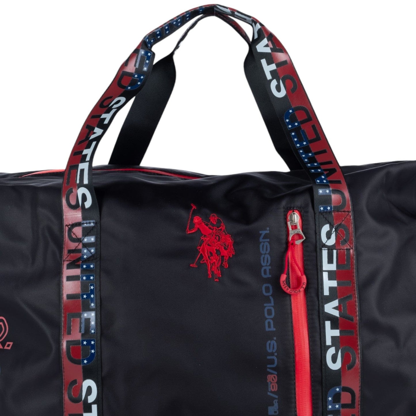 Mochila Unissexo US Polo Preta com Alças Personalizadas