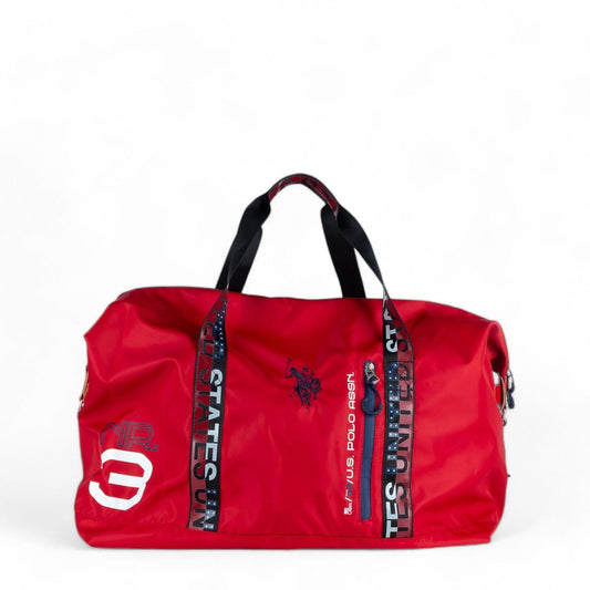 Pasta de Viagem Homem US Polo Vermelha com Detalhes Estilosos