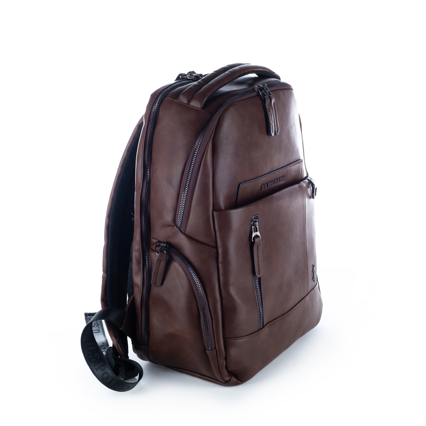 Mochila Homem Us Polo Marrom com Detalhes Modernos