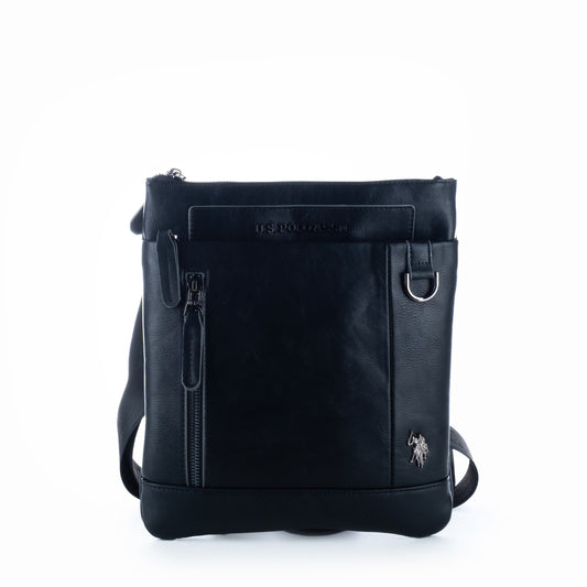 Masculino Saco US Polo Assn Preto com Fecho e Detalhes Metálicos