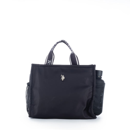 Bolsa Tiracolo US Polo Preto Detalhes Elegantes