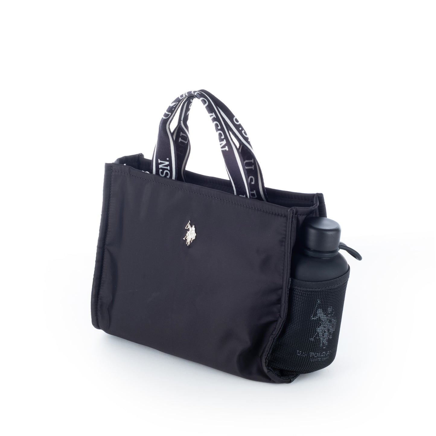 Bolsa Tiracolo US Polo Preto Detalhes Elegantes