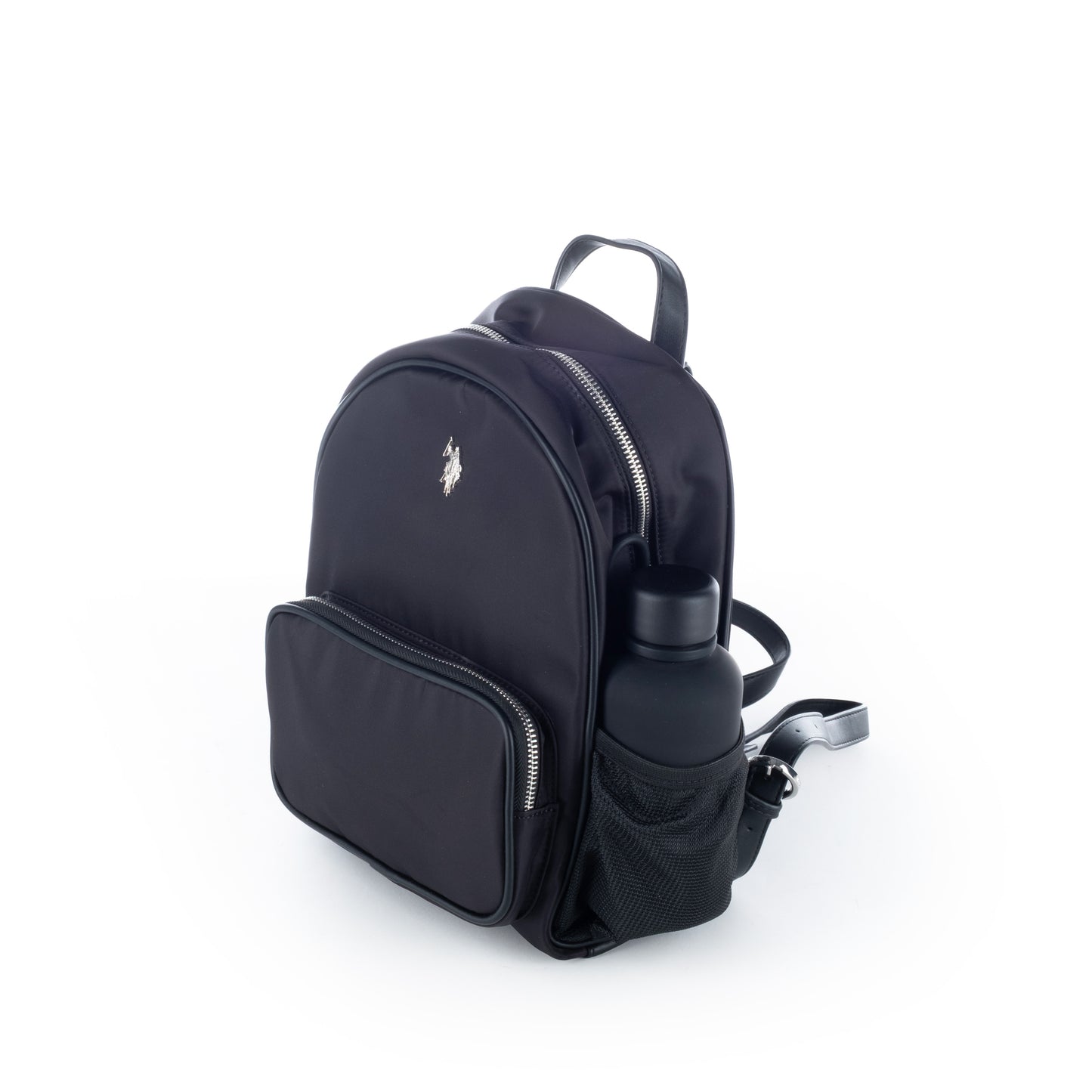 Mochila Mulher US Polo Preta com Detalhes Modernos