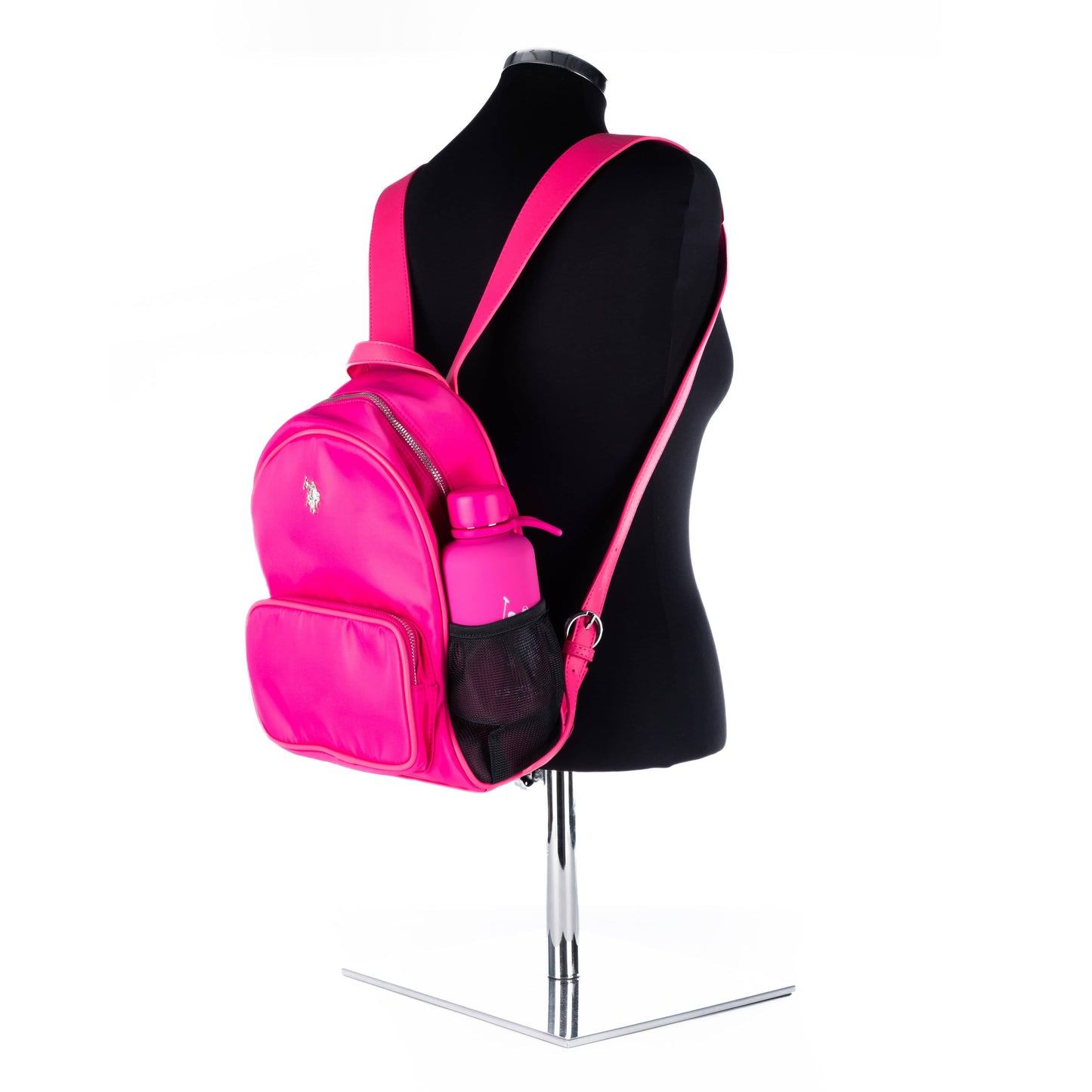 Mochila Unisexo US Polo Rosa Vibrante – Moderna e Funcional