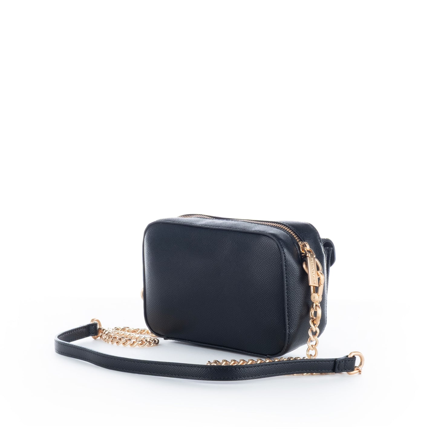 Bolsa Tiracolo US Polo Preta com Detalhes Dourados