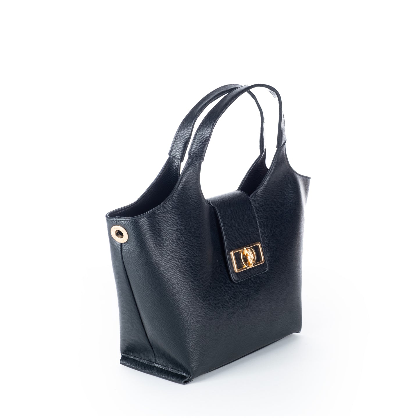Bolsa de Ombro US Polo Azul-Marinho com Fecho Dourado