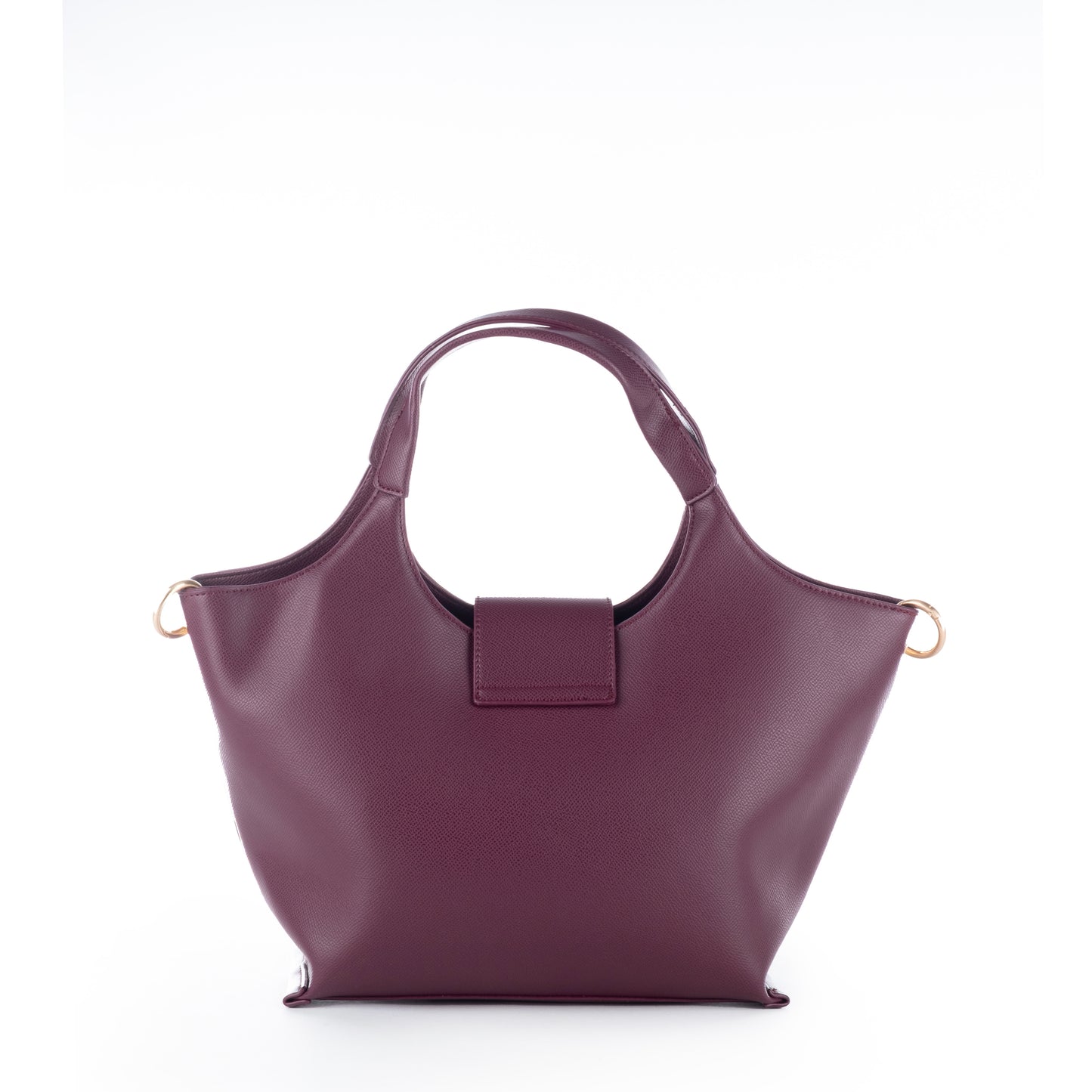 Bolsa de Ombro US Polo Vinho com Detalhes Dourados