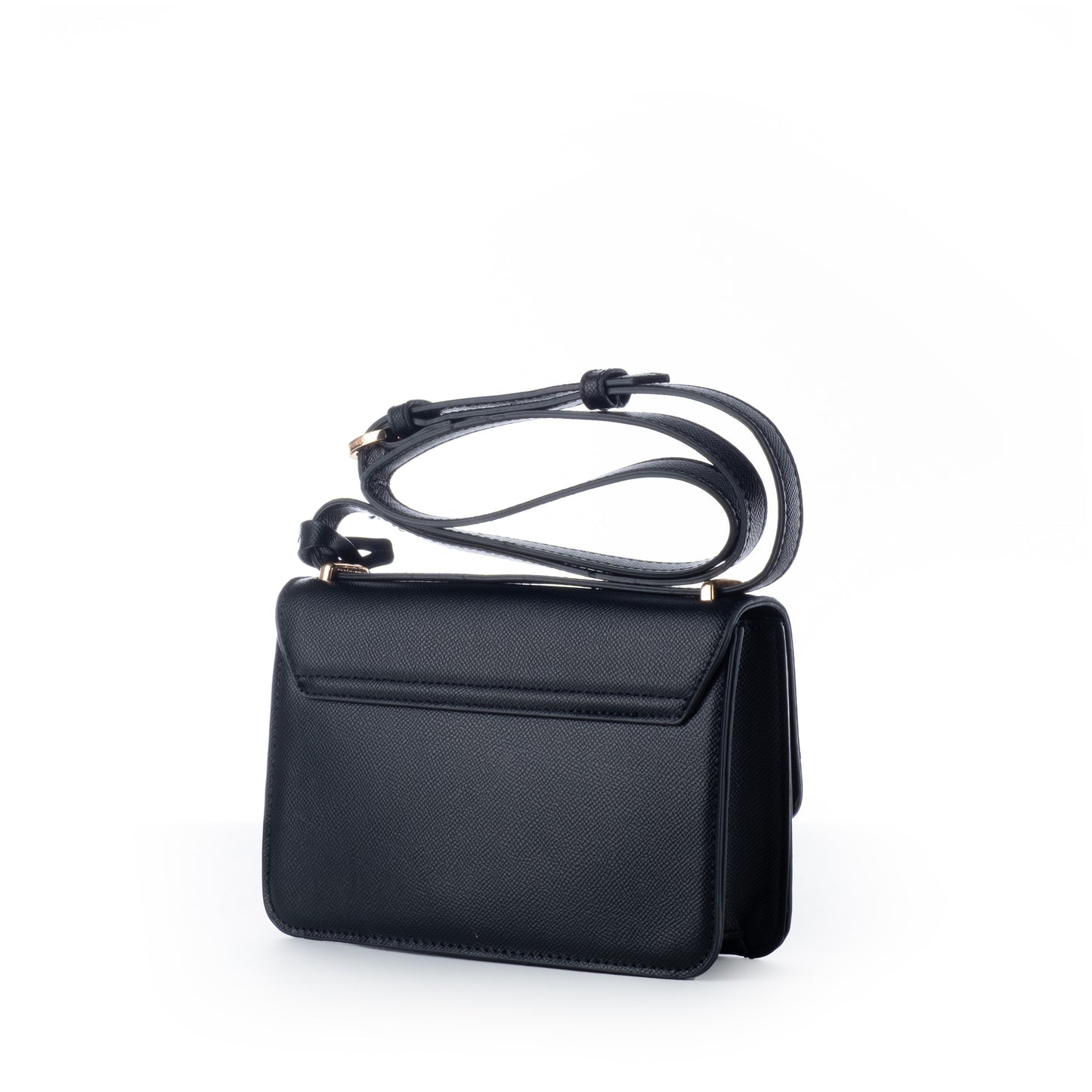 Bolsa Tiracolo US Polo Preta com Detalhe Dourado