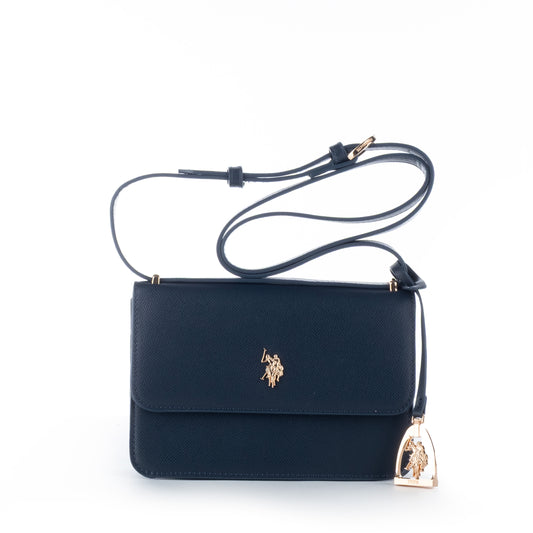 Bolsa Tiracolo US Polo, Azul Marinho, Elegante e Sofisticada