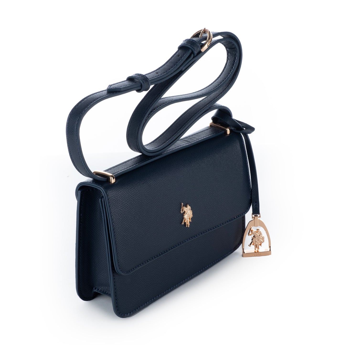 Bolsa Tiracolo US Polo, Azul Marinho, Elegante e Sofisticada