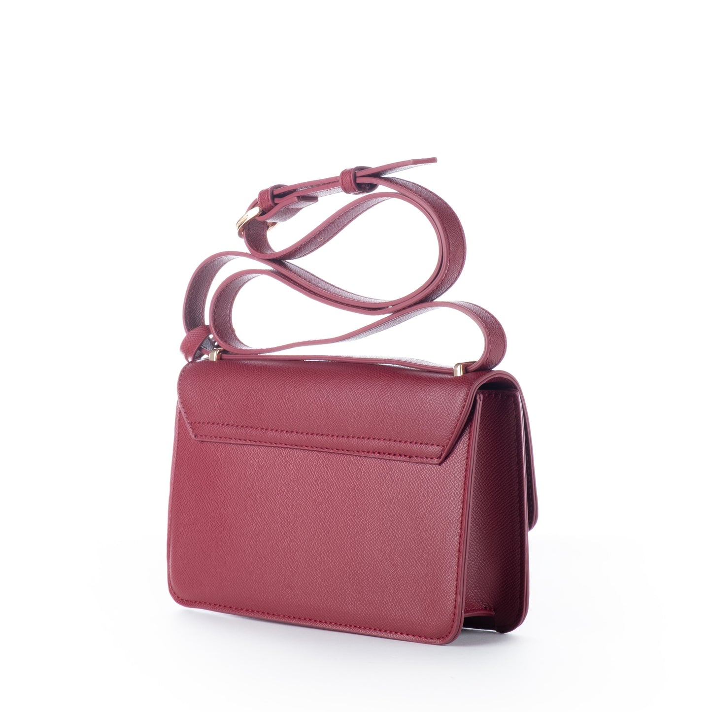Bolsa Tiracolo US Polo Bordô com Alça Ajustável e Detalhe Dourado