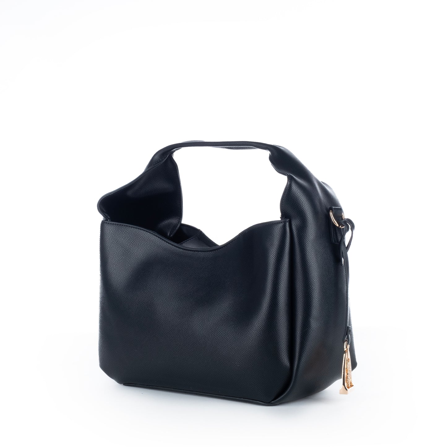 Bolsa de Ombro US Polo Preta com Detalhe