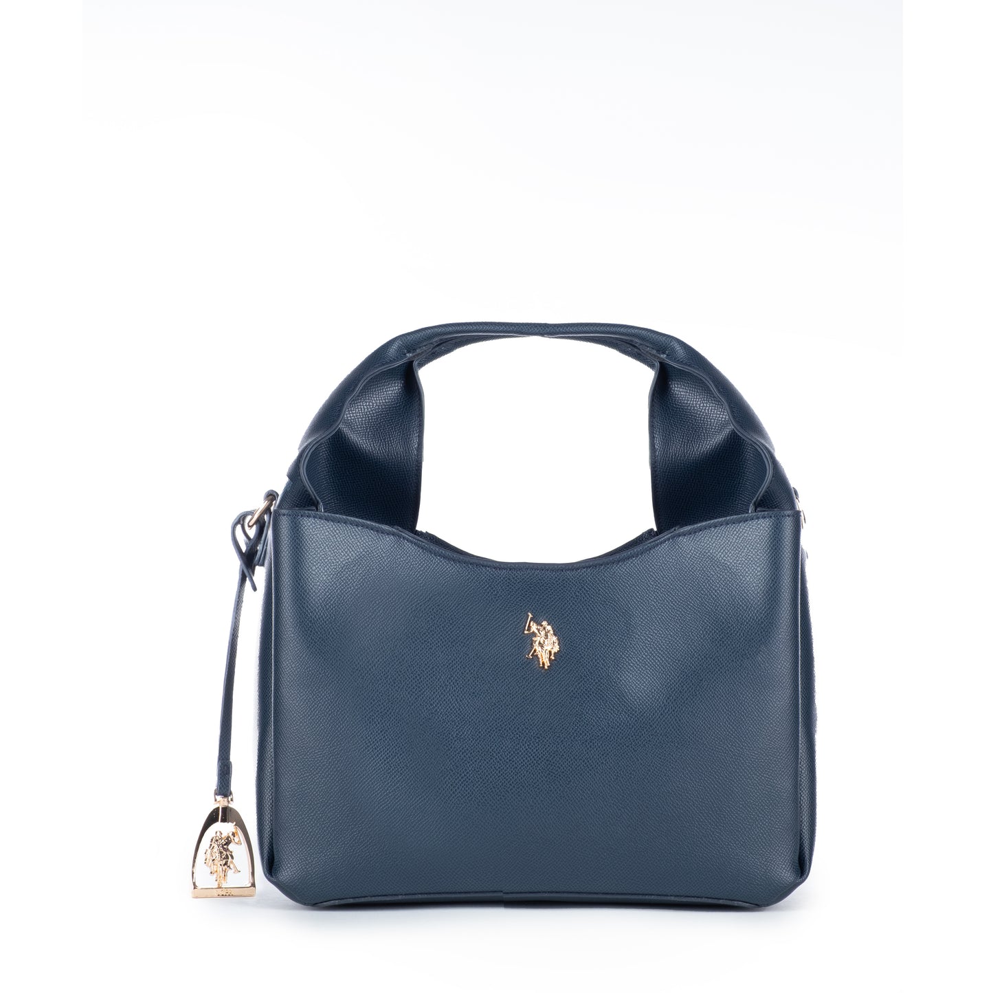 Bolsa de Ombro Us Polo Azul Marinho com Detalhe Dourado