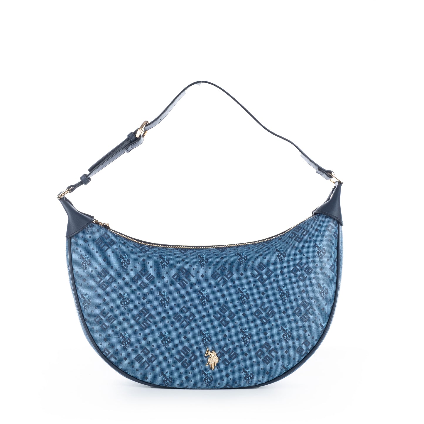 Bolsa de Ombro Us Polo Azul com Estampa Elegante