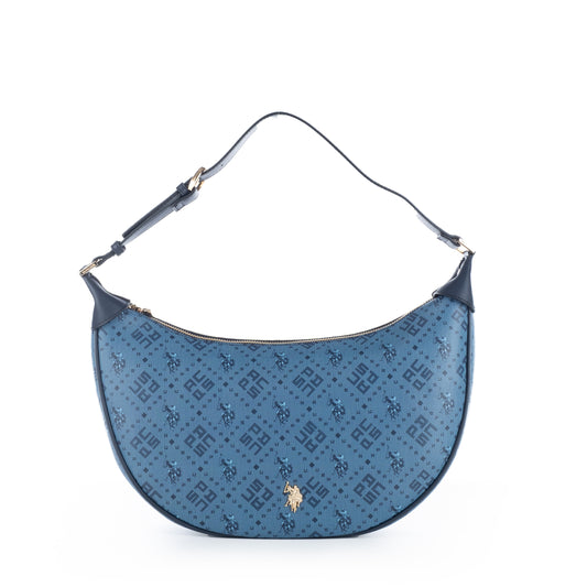 Bolsa de Ombro Us Polo Azul com Estampa Elegante