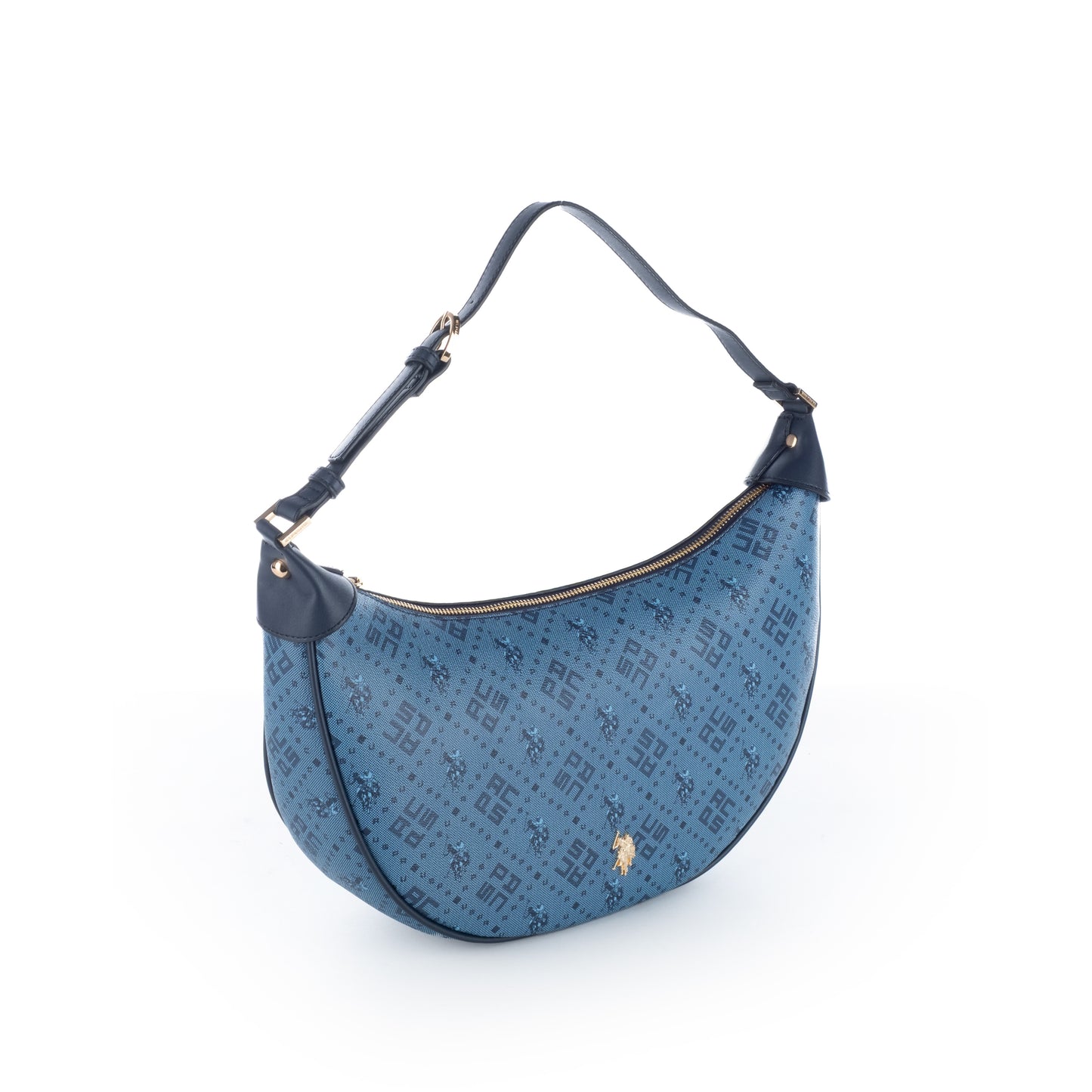 Bolsa de Ombro Us Polo Azul com Estampa Elegante