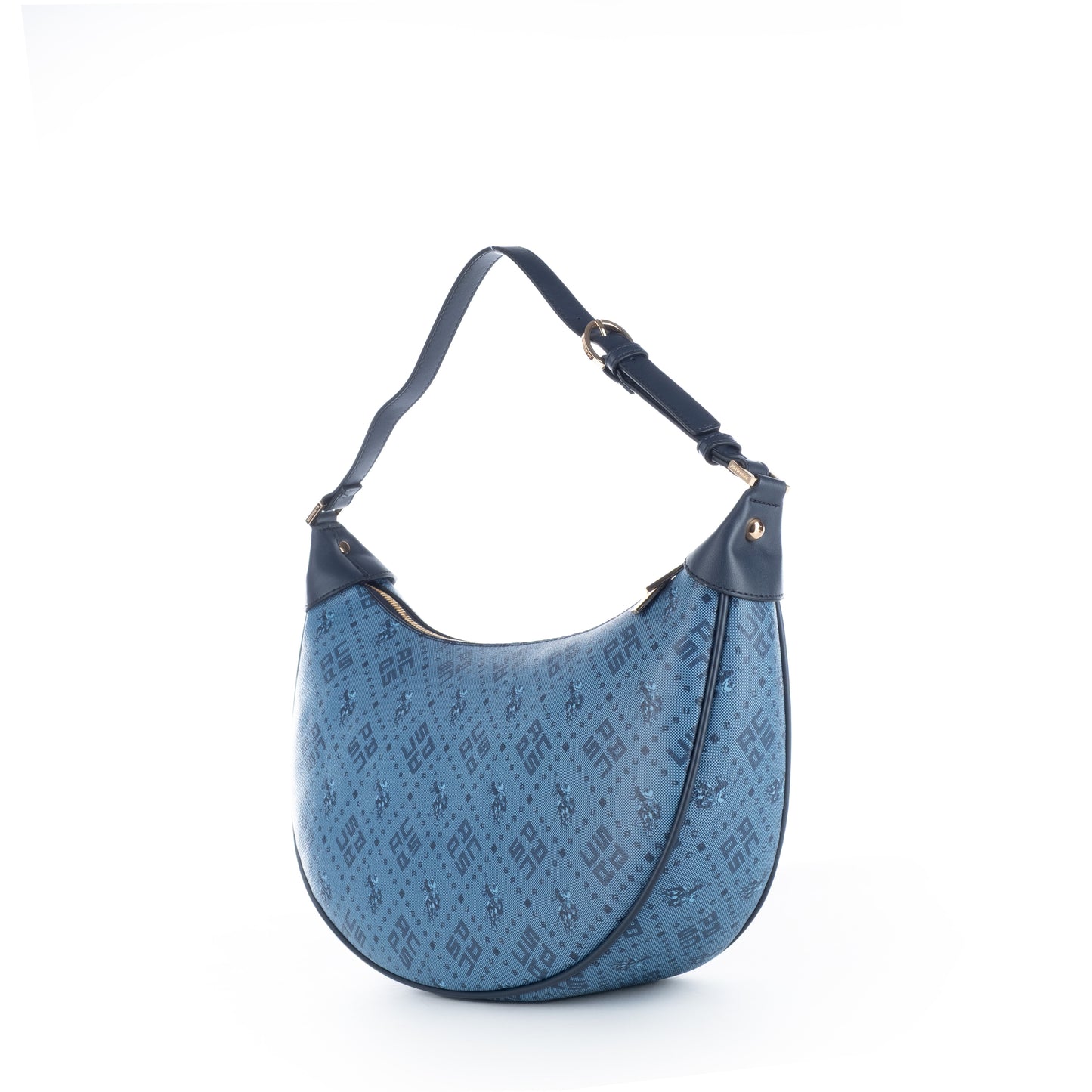 Bolsa de Ombro Us Polo Azul com Estampa Elegante