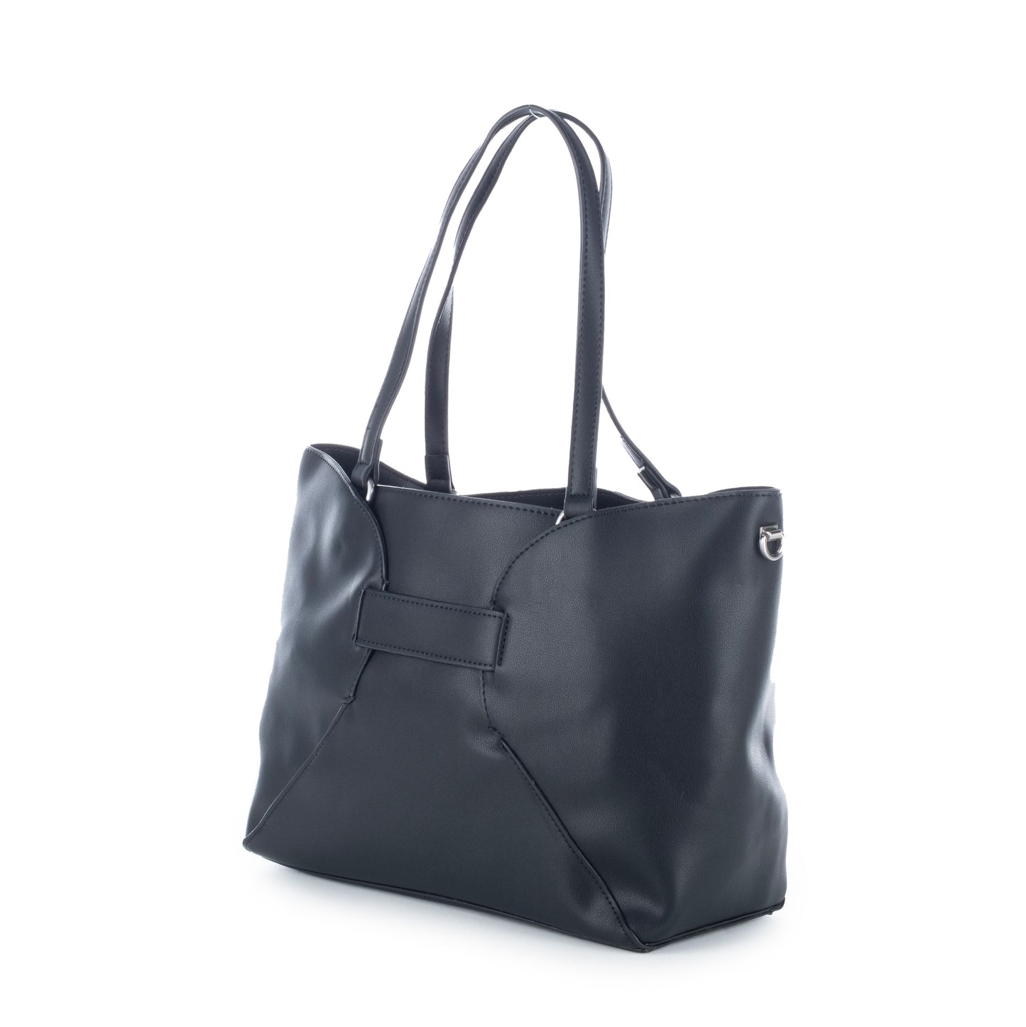 Bolsa Tote Us Polo Preta com Detalhe Metálico